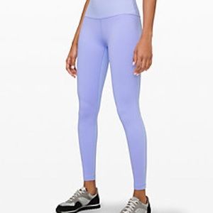 Lululemon Wunder Under Duo Purple Leggings